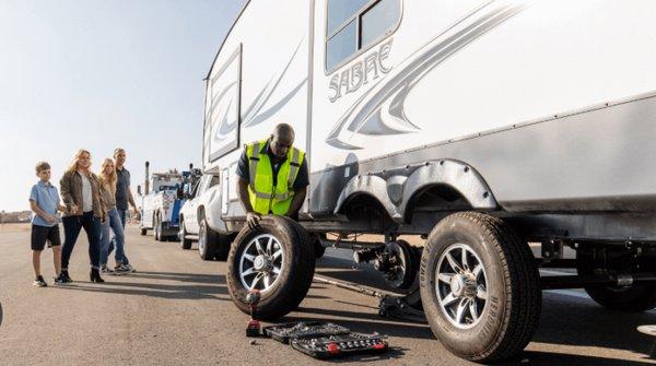 Tire change RV