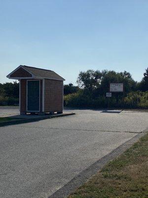 Entrance to parking lot