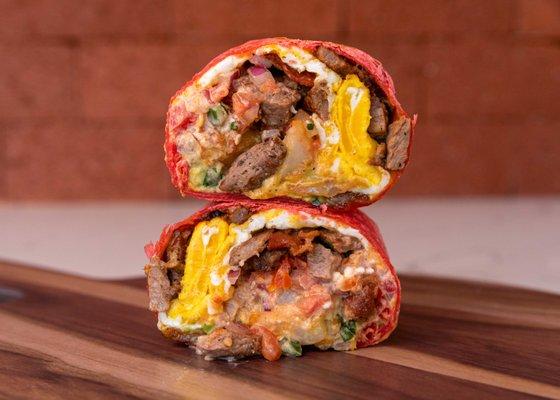 The Burrito that started our brand! OG Steak and Bacon Breakfast Burrito!