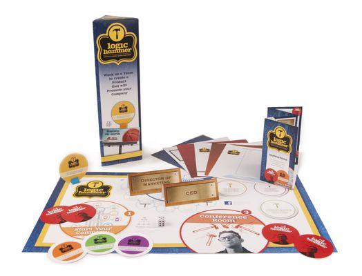 Logic Hammer Game, originally designed by MPX, and winner of the Gold Ink Award for Specialty Printing, by "Printing Impressions" magazine