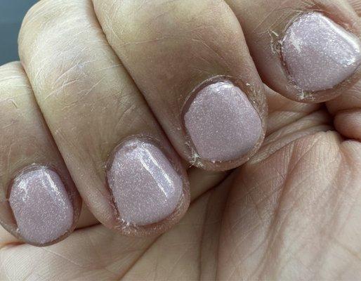 Manicure with polish