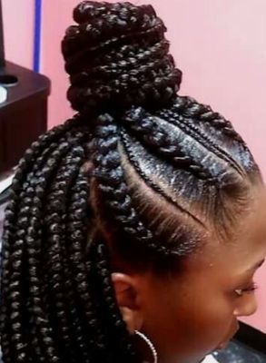 Braids and natural hair styling