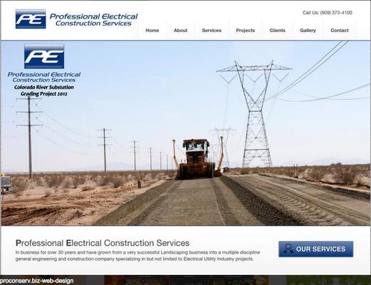 custom web design rancho cucamonga, ca portfolio PROCONSERV.BIZ