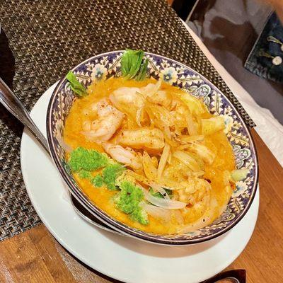 Massaman Curry with shrimp