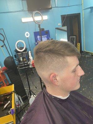 Medium bald fade