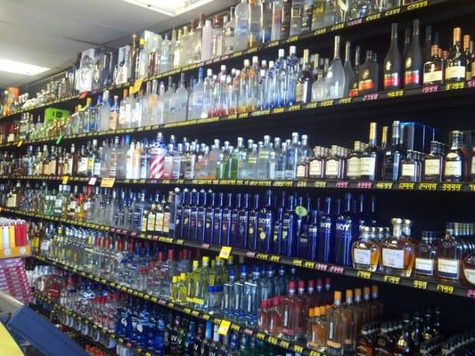 Our selection of liquor