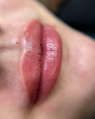 Lip blush pink! The goal is for a natural result