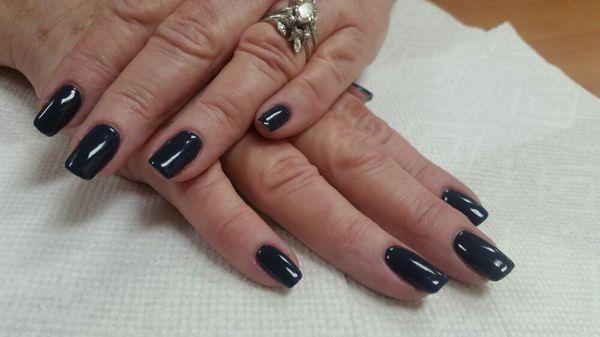 Mrs.Kathys Gel mani first time using this color and it looks great on her. Courtesy of Christi :-)