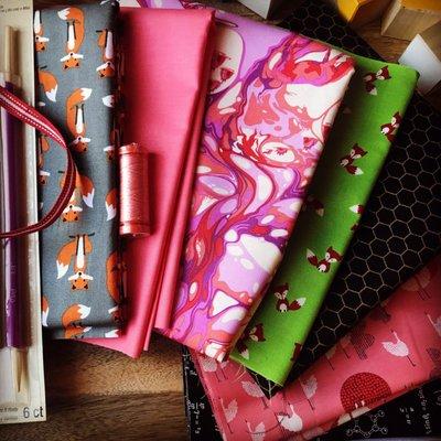 Threads, fabric, ribbon, and more