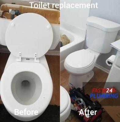 Toilet replacement.