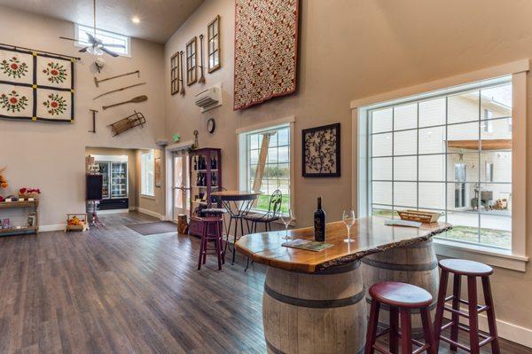 Interior of new tasting room.