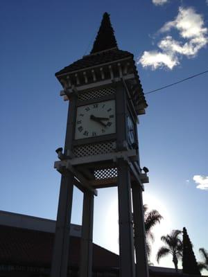 The beautiful clock at Enderle Center