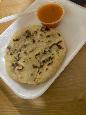 Bean and cheese Pupusas