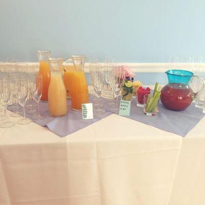 Mimosa,  Bloody Mary, Sangria,  Tipsy tea/cocktails?!  Byob, just bring us the liquor & we do the rest!