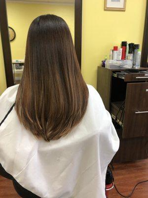 Very healthy hair after Brazilian blowout