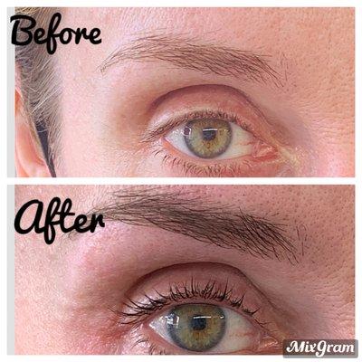 Eyebrows threading/tinting, lash lift/tinting