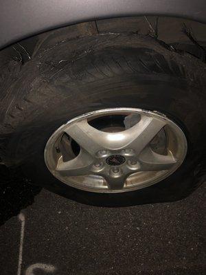 Blow out tire