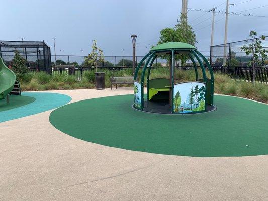 A play area.