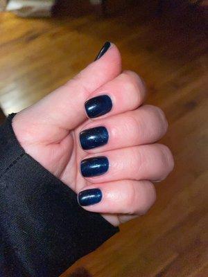 Night sky gel mani