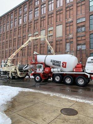 7 years of ongoing construction on-site, blocking entrance / exit of the building ! Now a garage is being build and more construction !!!!!