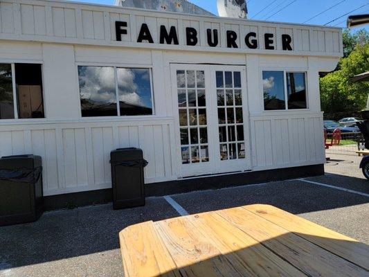 Outdoor eating only as of July 30