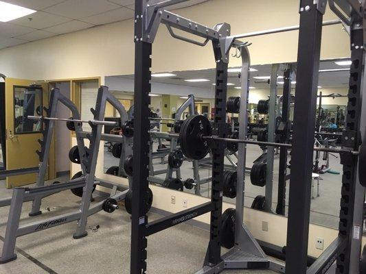 Two squat racks