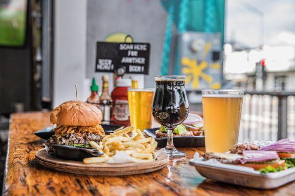 Eating at the open patio counter is for when your friend group can't agree between inside or outside.