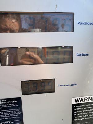 Price that it changes to ONCE you pay and start pumping...