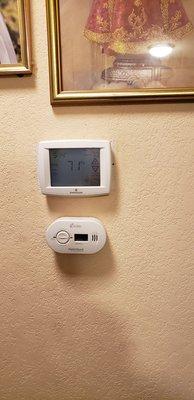 Also included new programmable  Thermostat & CO2 to detector!