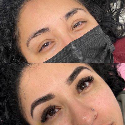 Before and After: Brows and Lashes are the best combination!