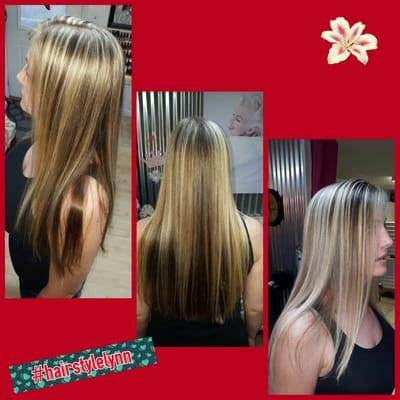 Blonde highlights