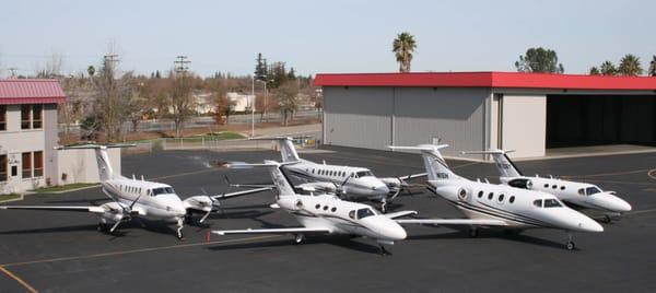 Axis Jet's Part 135 FAA-approved Charter Fleet includes turboprops and light jets