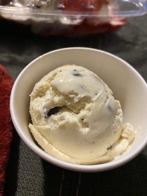 Kids size chocolate chip cookie dough