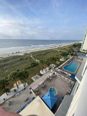 Beach front  views of the ocean.