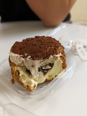 Coffee tiramisu cream puff