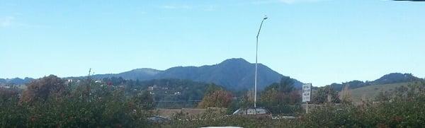 The wonderful view from our office.  Mt. Tamalpais.