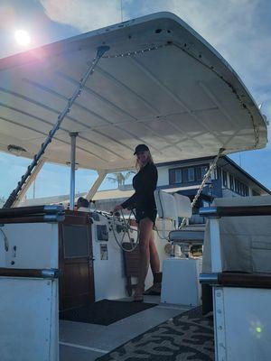 Me pretending to be captain ...lol