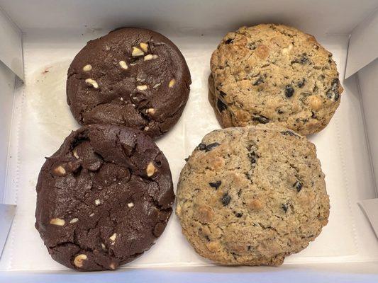 Triple Chocolate Cookie and Cookies N' Cream Cookie