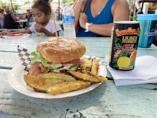 Guacamole burger with no cheese extra tomato