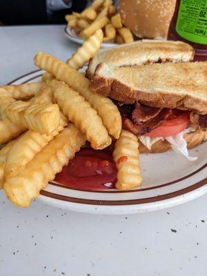 BLT with fries