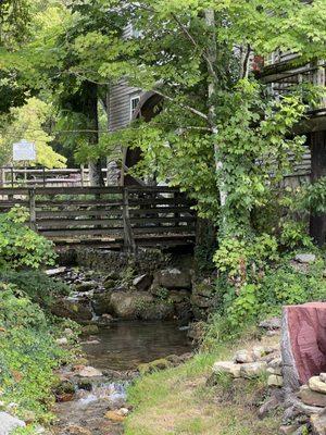 Stream below private deck