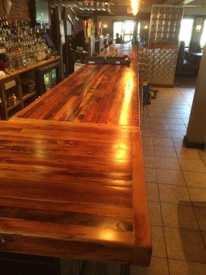 Reclaimed Douglas Fir Bar installed by Urbanminers