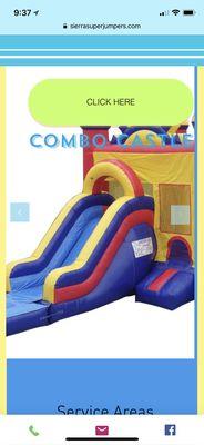 Combo jumper/slide