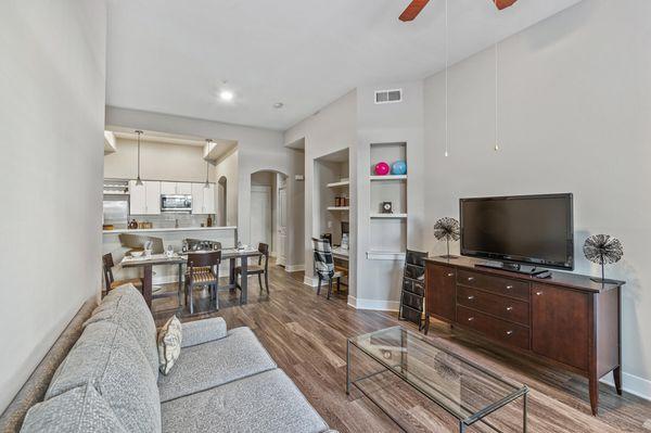 Model Living Room and Dining Room