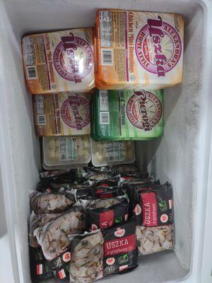 This is a picture of the third of the six freezers full of pierogi  taken 11/23/2024