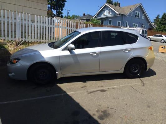 Car is nice and shinny