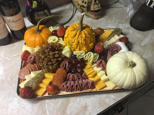 Fall charcuterie tray.