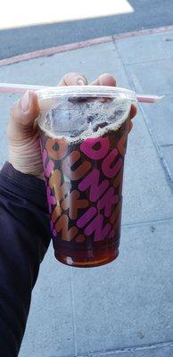 charged ice coffee medium $3.65