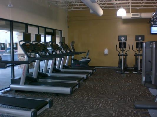 Cardio equipment with personal televisions!