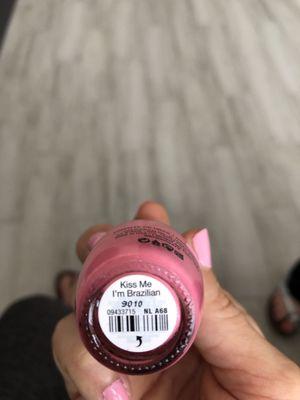 Nail color I chose for my toes ( in honor of my baby girl)